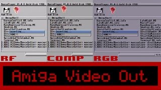 Video Out  Connecting a Commodore Amiga 1200 to a Modern TV  Monitor [upl. by Araldo]