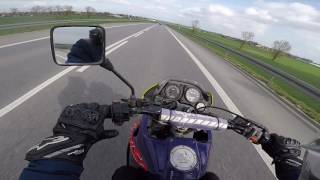 Aprilia Pegaso 125 2T acceleration onboard [upl. by Zephan805]