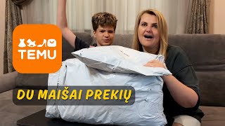 ATVYKO TEMU PREKĖS IŠPAKAVIMAS IR APŽIŪRA Мūsų pirmasis TEMU Mega Haul [upl. by Aniahs247]