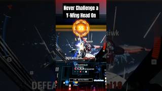 NEVER Challenge a YWing Head On StarWars Battlefront2 StarfighterAssault [upl. by Kraus922]