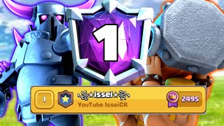 IM TOP1 IN THE WORLD🌏with god PEKKA BRIDGE SPAM deck🥺Clash Royale [upl. by Fesoj]