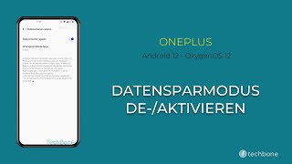 Datensparmodus deaktivieren  OnePlus Android 12  OxygenOS 12 [upl. by Ithnan]