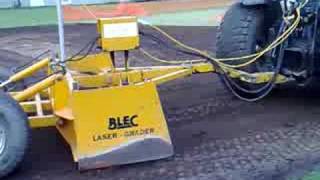 Laser grader in use on a cricket square rebuild [upl. by Elon726]