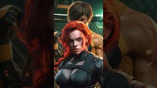 Female Superheroes Of Marvel in UFC League tkai ai shorts short shortsvideo marvel viral [upl. by Eadrahs]