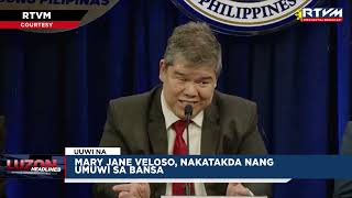 Mary Jane Veloso nakatakda nang umuwi sa bansa [upl. by Einoj182]