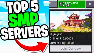 Top 5 SMP Servers Minecraft Bedrock Edition 121 [upl. by Haduhey]