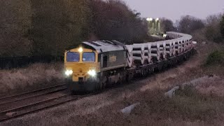 Trains at Hartlepool  November 2024  66559   43303 on 1Q37  156480  60087  Tones [upl. by Chuck133]