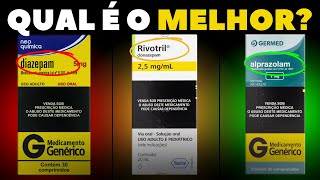 Diazepam x Rivotril x Alprazolam Qual o Melhor Calmante [upl. by Bijan]