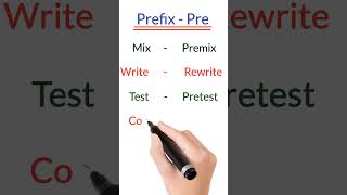 Prefix words  prefix words in English shorts youtubeshorts [upl. by Laureen]