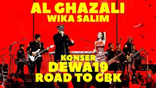 AL GHAZALI amp WIKA SALIM MERIAHKAN KONSER DEWA 19 ROAD TO GBK [upl. by Adohr]