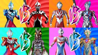 ULTRAMAN ORB EMERIUM SLUGGER VS COSMOS DARK RIBUT VS BLAZAR DECKER VS Z DELTA RISE CLAW ウルトラマン [upl. by Swift]