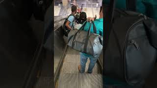 Funny escalator prank😂wait for end 😜 shorts comedy funny viral escalator [upl. by Elson]