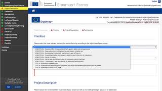 Erasmus KA2 Application Form tutorial Part 1  Context Organisations and Description [upl. by Ahsenom]