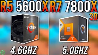 Ryzen 5 5600X vs Ryzen 7 7800X3D  Tested in 2024 [upl. by Merdith]