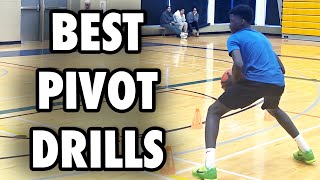 Basketball Drills For Pivoting In Basketball [upl. by Eilagam]