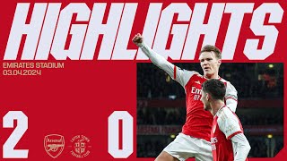 HIGHLIGHTS  Arsenal vs Luton Town 20  Odegaard fires us to all three points [upl. by Rimas808]