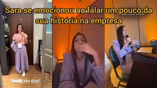 Sara Kellen se emocionou ao falar um pouco da sua história na empresa [upl. by Gemmell]