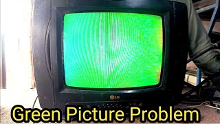 LG crt tv green colour problem solve  CRT TV green colour problem solve Urdu Hindi Ameer tv [upl. by Milson405]