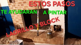 Como pintar ladrillo y block consejos [upl. by Eldredge]