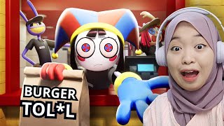 POMNI JUALAN BURGER YANG BISA BIKIN ORANG JADI BLOON  THE AMAZING DIGITAL CIRCUS REACTION [upl. by Sage]