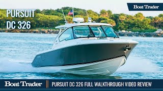 2021 Pursuit DC 326 Walkthrough Boat Review [upl. by Biagio771]