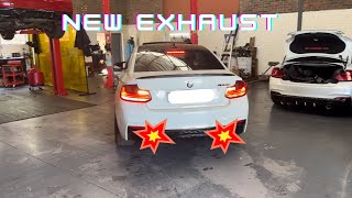 NEW EXHAUST FOR THE M240I [upl. by Salchunas468]