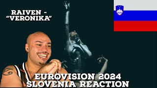 🇸🇮 EUROVISION 2024 SLOVENIA REACTION  Raiven quotVeronikaquot 🇸🇮 [upl. by Ainekahs695]