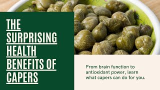 Health Benefits of Capers  Why Eat Capers [upl. by Mharba688]