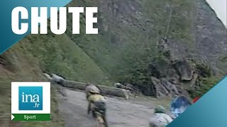 Chute de Bruyneel Tour de France 1996  Archive INA [upl. by Nowd]