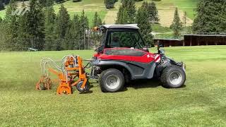 Aebi TT 211 the Specialist in golf course maintenance [upl. by Edyak]