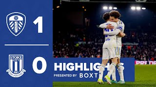 Highlights Leeds United 10 Stoke City  James goal maintains unbeaten home record [upl. by Brina]