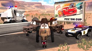 Cars 🚓 Sheriff McQueen Vs The Massey Ferguson Gang led by the outlaw John Deer 🚜 [upl. by Namus]