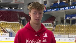 Getting to Know Your Kitchener Rangers  Carson Rehkopf  Rogers tv [upl. by Annahaj858]