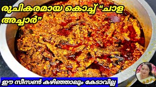 Kerala Style Chala Achar Recipe Malayalam  Fish Pickle Recipe Malayalam [upl. by Hanikas332]