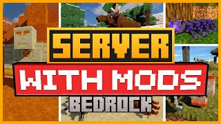 🟨 HOW TO CREATE a MINECRAFT BEDROCK SERVER with MODS in ATERNOS [upl. by Airekal700]