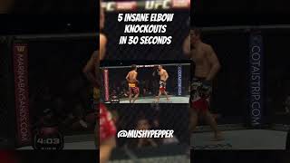 UFC Highlight Reel Savage Elbow Knockouts [upl. by Romanas]