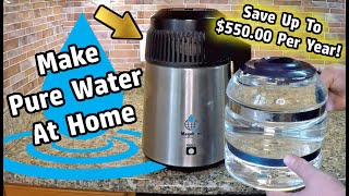 Complete Guide To At Home Water Distillation Using A Countertop Water Distiller Pure H2O [upl. by Aliuqet]