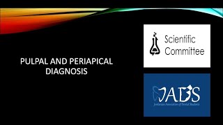 Pulpal and Periapical Diagnosis [upl. by Hcurab]