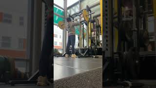 50kg x 3 reps  OHP rep PR [upl. by Clarisa]