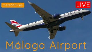 🔵 LIVE Malaga Airport AGPLEMG  Costa del Sol  140624  Runway 1331  Friday Morning Session [upl. by Ihcego255]