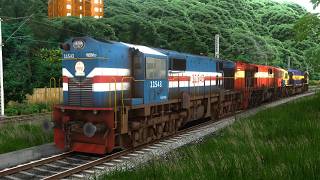 WAP7 Tejas Rajdhani Express Stuck on Incline  Train Videos Indian Railways [upl. by Papotto]