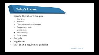 Elicitation Techniques Scenarios Observation amp social analysis Requirements reuse Prototyping [upl. by Eruza]