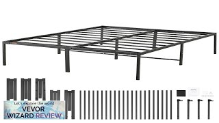 VEVOR 18 Inch Queen Metal Bed Frame Platform No Box Spring Needed Review [upl. by Mcferren]