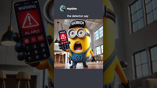 MINION PLAY WITH A LIE DETECTOR🤣 memes minions ai [upl. by Anivahs677]