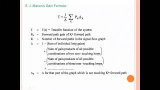 S J Mason’s Gain Transfer Function Formula for SFGs Signal Flow Graphs [upl. by Fiedler]