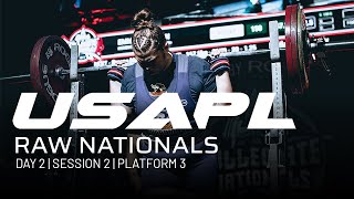 2023 USAPL Raw Nationals  Day 2  Session 2  Platform 3 [upl. by Mclaurin]