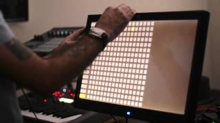 multitouch monitor emulation of monome driving mlr [upl. by Lsiel]