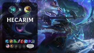 Hecarim Jungle vs Rammus  NA Master Patch 142 [upl. by Assilat]