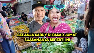 BELANJA SARUY DI PASAR JUMAT LOKASI KAMPUNG KAMI SEPERTI INI [upl. by Mindi185]