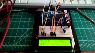 Arduino UNO with 1602A1 V12 LCD Display [upl. by Leugar]